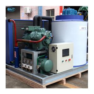 Fully Automatic Industrial Flake Ice Maker for Fish Cooling 380v Voltage Danfoss