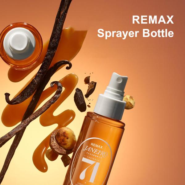 240ml Orange Transparent plastic cylindrical smooth with white Spary for Spray