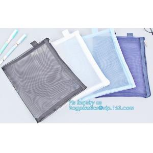 A5 A4 SIZE PU document bag file bag holer mesh bag pouch with zipper, waterproof