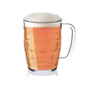 Unique 21oz Plastic Beer Mugs With Handles Reusable Recyclable
