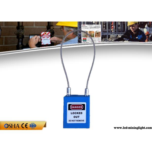 Customized Insulation Stainless Steel Cable Safety Lockout Padlocks