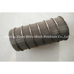 SS 304L 316L Rotary Screen Drum Reverse Bake Flush 0.1mm - 35mm Slotted Screen