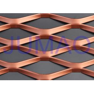 PVDF Coated Stainless Expanded Mesh , Interior Copper Expanded Metal Mesh