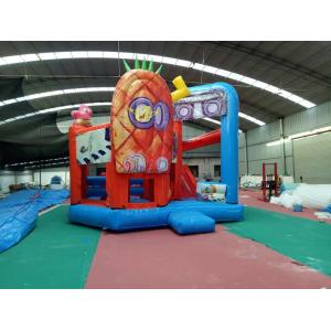Outdoor Sport Spongebob Jump House For Kids Playing 5Mx 6M X 4M