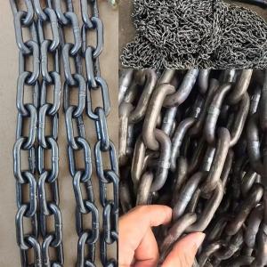 G70 Transport Galvanized Car Tow Chains Hooks Black Finish Test load 48kN Heavy