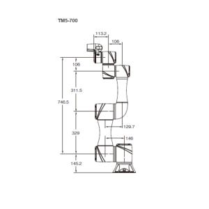 TM5-700 Cobot With 700MM Reach And 6KG Payload Manipulator For Mini Robot