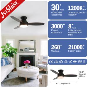 Switch Type Remote Control 42 Inch LED Ceiling Fan with MDF Blades and LED Light
