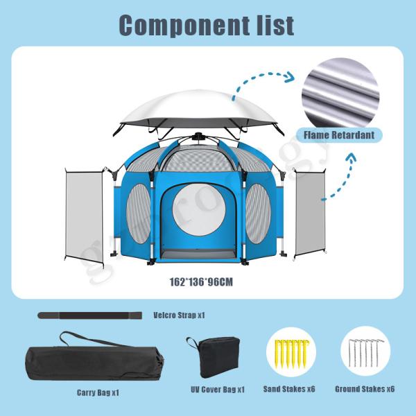 Childrens Pop Up Tent Fold Away Set Up Seconds Double System Locks Baby Fold Up Play Tent