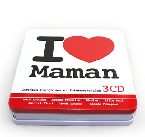 Quality double cover CD tin boxes wholesale