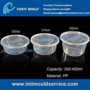 Cheap 300ml or 375ml or 450ml disposable transparent plastic bowl and soup bowl mould for sale