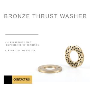 Graphite Self Lubricated Bronze Thrust Washers CuZn25A16Fe3Mn3