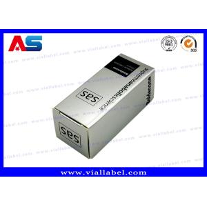 Silver Holographic 10ml Vial Boxes Custom Pharmaceutical Small Cardboard Boxes
