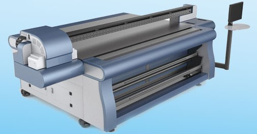 Quality 4 Colors Tile Roll to Roll UV Flatbed Printer with Full - automatic Printhead Cleaning wholesale