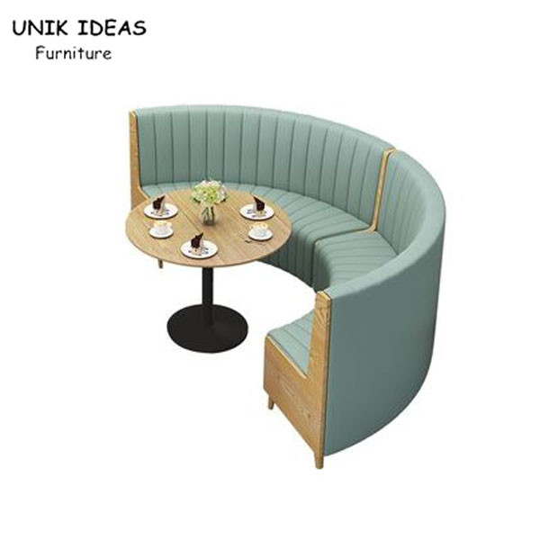 Quality Custom Made Half Circle Booth Seating Circle Restaurant Booths Nordic Loft wholesale