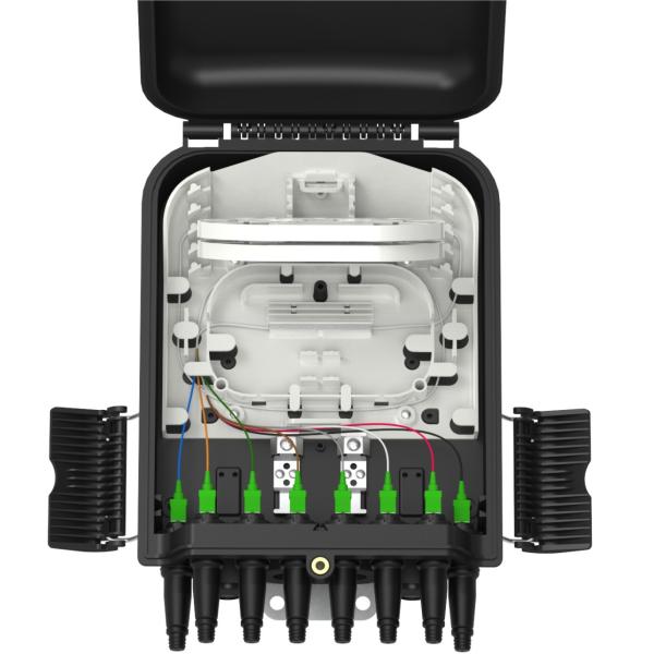 Quality 8-Port Fiber Optic Distribution Box Wall/Pole Mountable for Network FTTX IP65 Outdoor wholesale