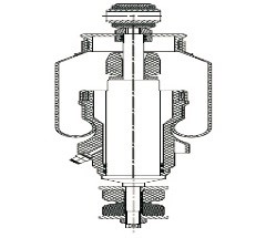 Sachs 105855 MAN F2000 Front Cabin Air Shock Absorber OEM 81417226048 / 81.41722