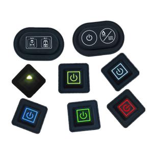 Durability Silicone Rubber Keypads Customized Shape / Logo Operating Temp -40℃