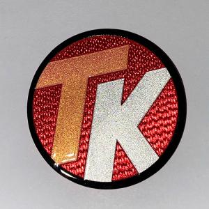 Welding Print Sew On Embossed Ironing Reflective 3D TPU Badges For Clothing