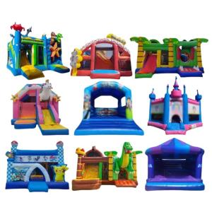 Cheap Unisex Outdoor Commercial Inflatable Bouncy Castle Jumper Combo with Slide and Blower for sale