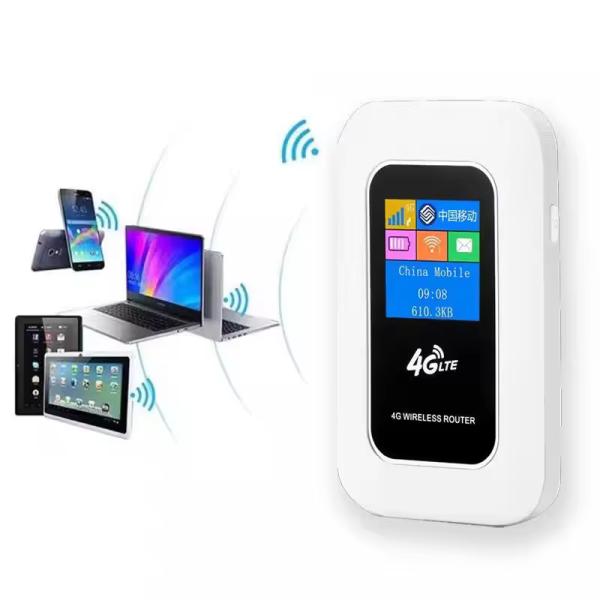 High Speed Portable 4G Modem With Sim Crad WiFi Router 300M With 2100mAH Battery