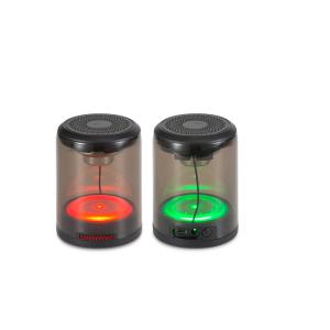 Light Weight True Stereo Bluetooth Speakers Magnetic Bottom Split In Two