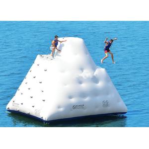 Giant Iceberg Floating Climbing Wall , Water Park Inflatable Climbing Iceberg