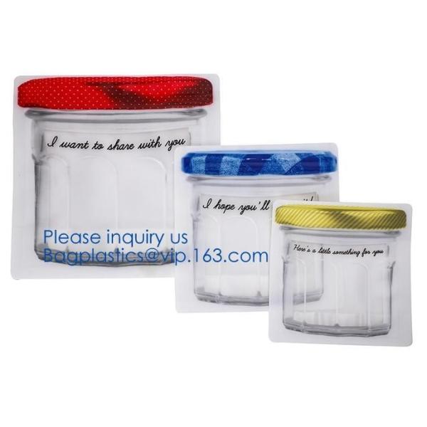 Biodegradable Customized Shaped Food Container Plastic Bag Clear Mason Bottle