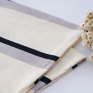 220g Striped Cotton Fabric Low Shrinkage Summer Knitted Material