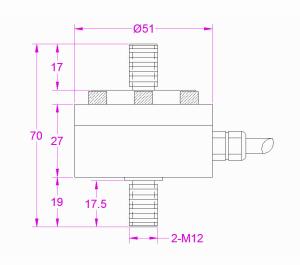 Cheap Compression Tension Force Transducer 1KN 2KN 5KN 10KN 20KN Push Pull Load Cell for sale
