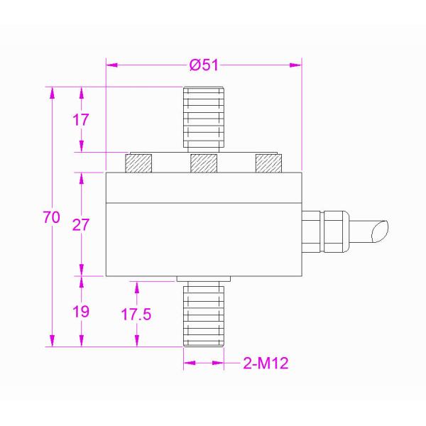 Compression Tension Force Transducer 1KN 2KN 5KN 10KN 20KN Push Pull Load Cell