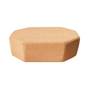 Multi Angled Cork Yoga Bricks Block Round Edges Slip Resistance Stable