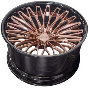 Custom forged aluminum alloy car rim 18 19 20 21 22 inch 5x120 glod color