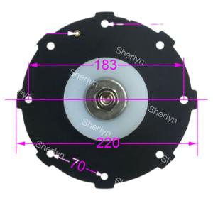 BFEC DMF-Z-76S DMF-Y-76S 3'' Inch Right Angle Pulse Jet Valve Rubber Diaphragm