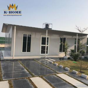 China Rock Wool / PU  Sandwich Panel House Prefabricated Social Emergency Shelter on sale