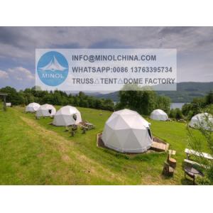 China PVC Coated Portable Geodesic Dome Shelter Hot Galvanized on sale