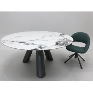 Foshan Furniture Modern Rectangular Italian Luxury Marble Dining Table Set 6
