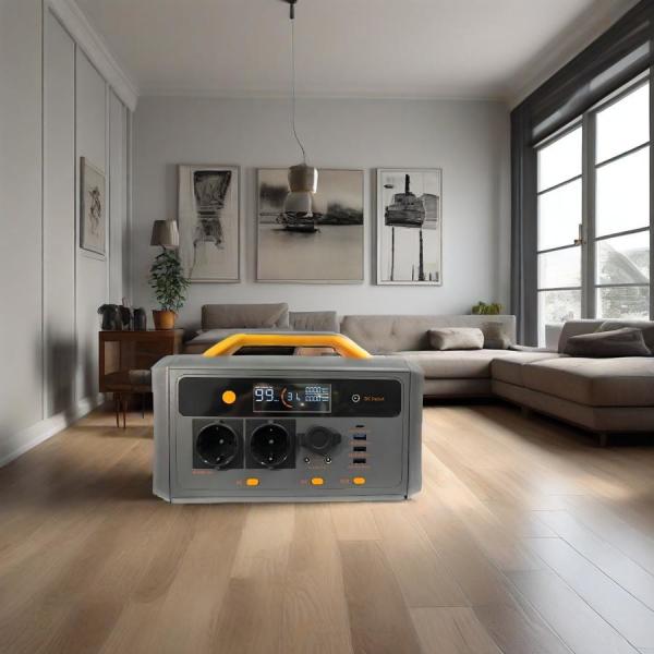 600W Portable Solar Power Generator LiFePO4 Battery 448Wh For RV Camping