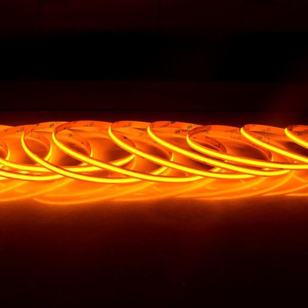 high density 512led/m chips on board flexible pcb cob yellow color led strip