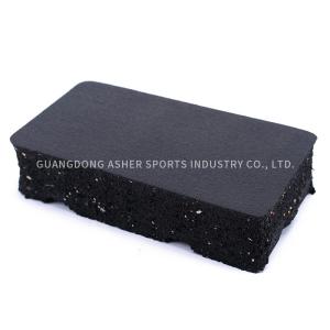 Anti Slip Interlocking Rubber Floor Tiles , High Density 20mm Rubber Gym