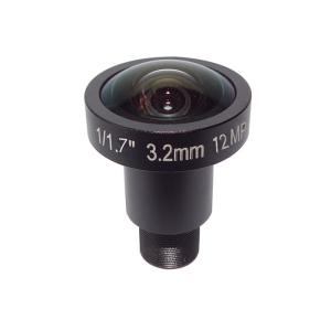 Cheap 1/1.7&quot; 3.2mm 12Megapixel CS mount 160degree wide angle lens, 4K lens for security CCTV IP cameras for sale