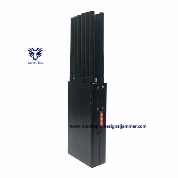 Lojack GSM CDMA 3G 4G WiFi GPS UHF VHF Cell Phone Jammer with 12 frequencies