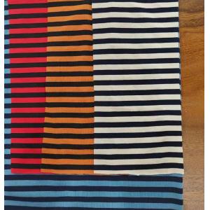 Cheap Anti-Pilling And Not Easily Deformed Soft Cotton ​Striped Material Fabric For T-Shirt for sale