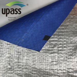 Cheap PP Coating Composited Aluminum Foil Woven Cloth Insulation Material Roll Custom Flame Retardant Heat Insulation for sale