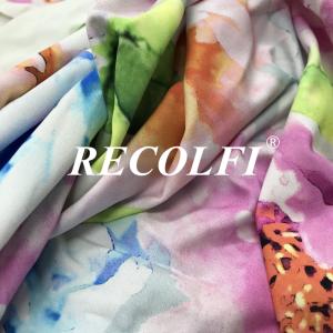 2 Way Elastane Recycled Fabric , Recycled Material Fabric For Swimwear