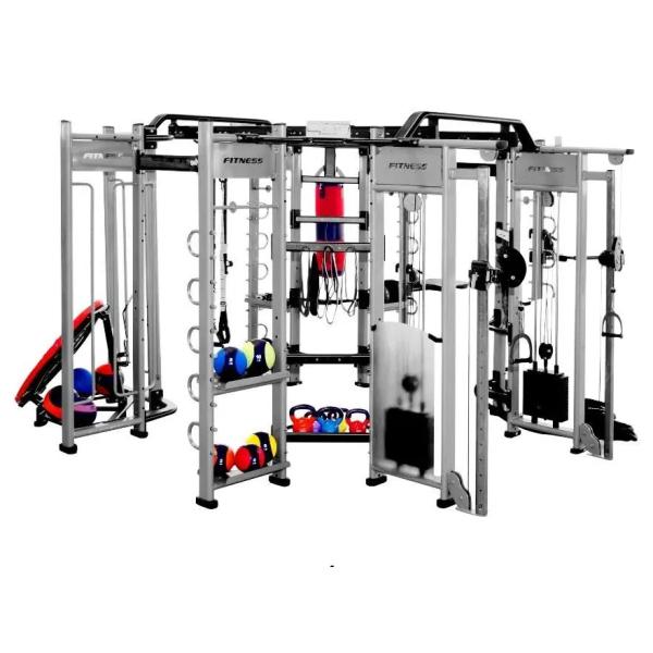 Gym Machine Weightlifting Pull up Eight-door Comprehensive Trainer Multifunction Squat Rack