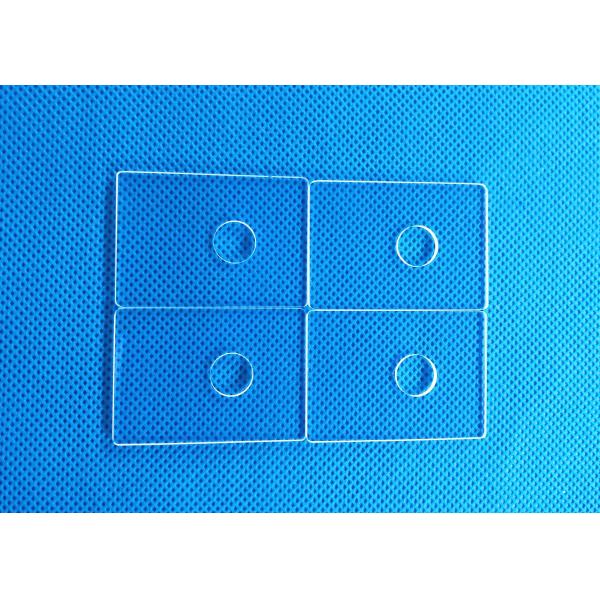Quality Igh Transmittance Fused Silica Substrates Custom Thickness 1750-1850℃ Melt Point Quartz Glass Plate wholesale