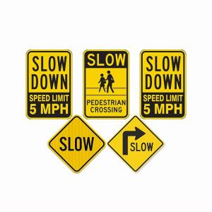 Aluminum Reflective Custom Warning Road Board Caution Safety Traffic Signs