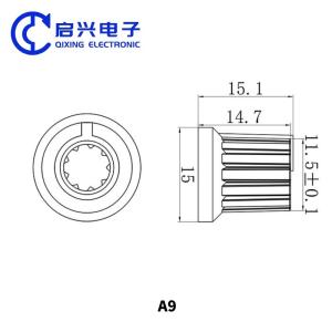 6mm Diameter Shaft Potentiometer Control Knobs For Electric Guitar Volume Tone