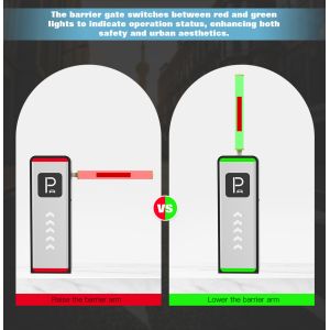 DC Servo Motor 200W Parking Barrier Gate with 1.3~6s Adjustable Lift and Drop