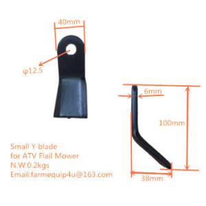 Small Y Blade For Flail Mower EF ;ATV 120 Flail Mower